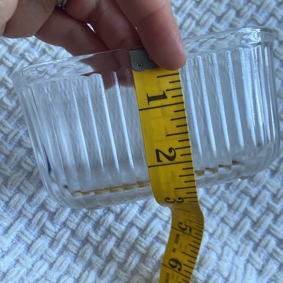 Vintage Ribbed Rectangle Glass  Refrigerater Box - Picture 8 of 8